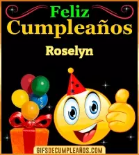 Gif de Feliz Cumpleaños Roselyn